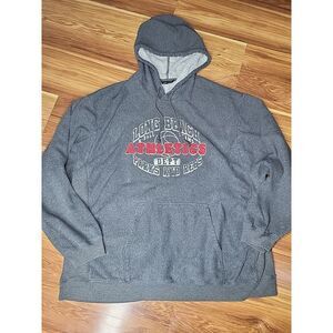 Y2K No Boundaries‎ Hoodie Sweatshirt Mens 2XL Graphic Grey Embroidered Athletics